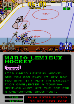 Mario Lemieux Hockey (Mega-Tech) Screenshot 1